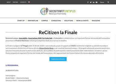 COYZY alla finale di Recitizen di GeoSmartCampus alla Milano Digital Week